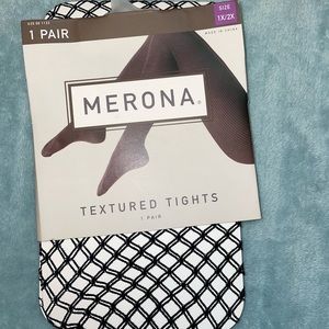 NWT Merona black fishnet tights
